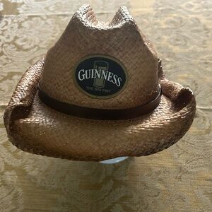 Guinness Brown Straw Hat with Logo